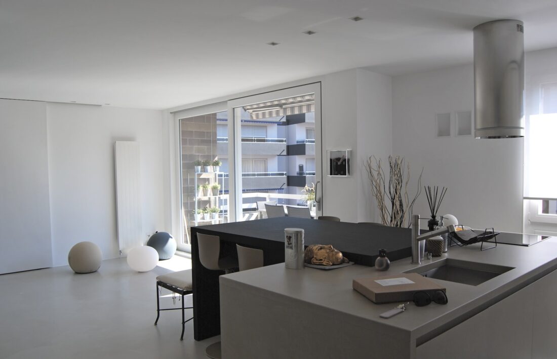 Cucina appartamento lugano architetto Alessandra Ferrari